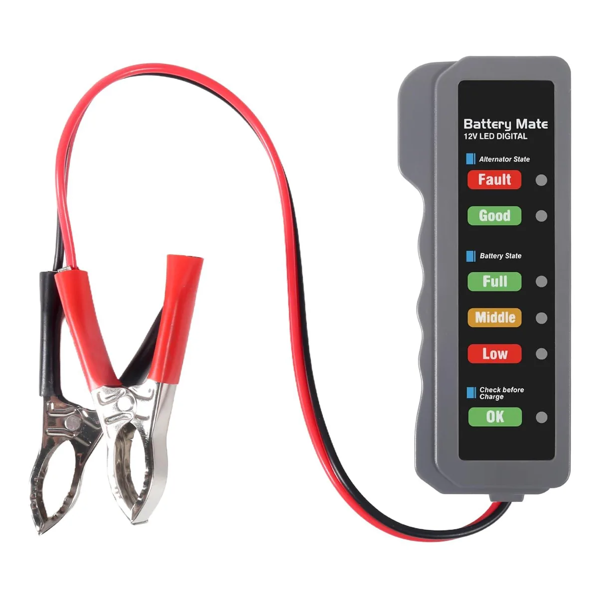  Shutao 12V Battery and Alternator Tester with LED Indicator — product photo