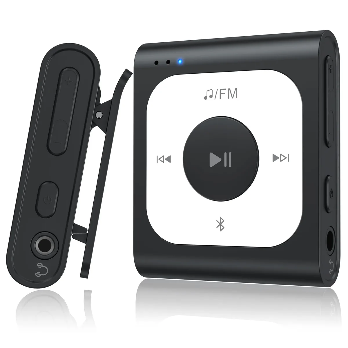  AGPTEK A53 64GB Clip MP3 Player Bluetooth 5.3 Black — product photo