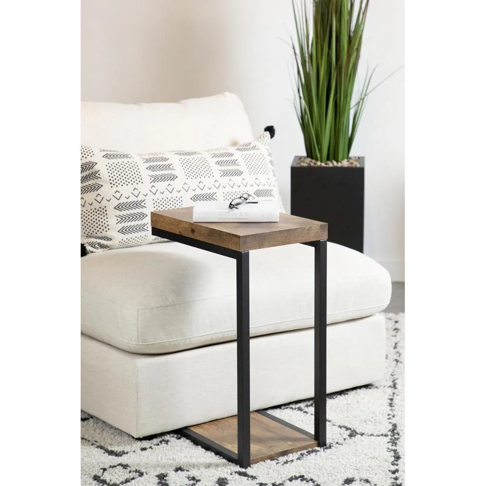 tuphen tuphen Black and Antique Nutmeg Snack Table — product photo