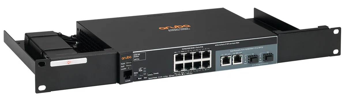 Rackmount.IT, LLC Rackmount.IT, LLC RM-HP-T1 19" rack mount kit for HPE 1920S / Aruba 2530 — product photo