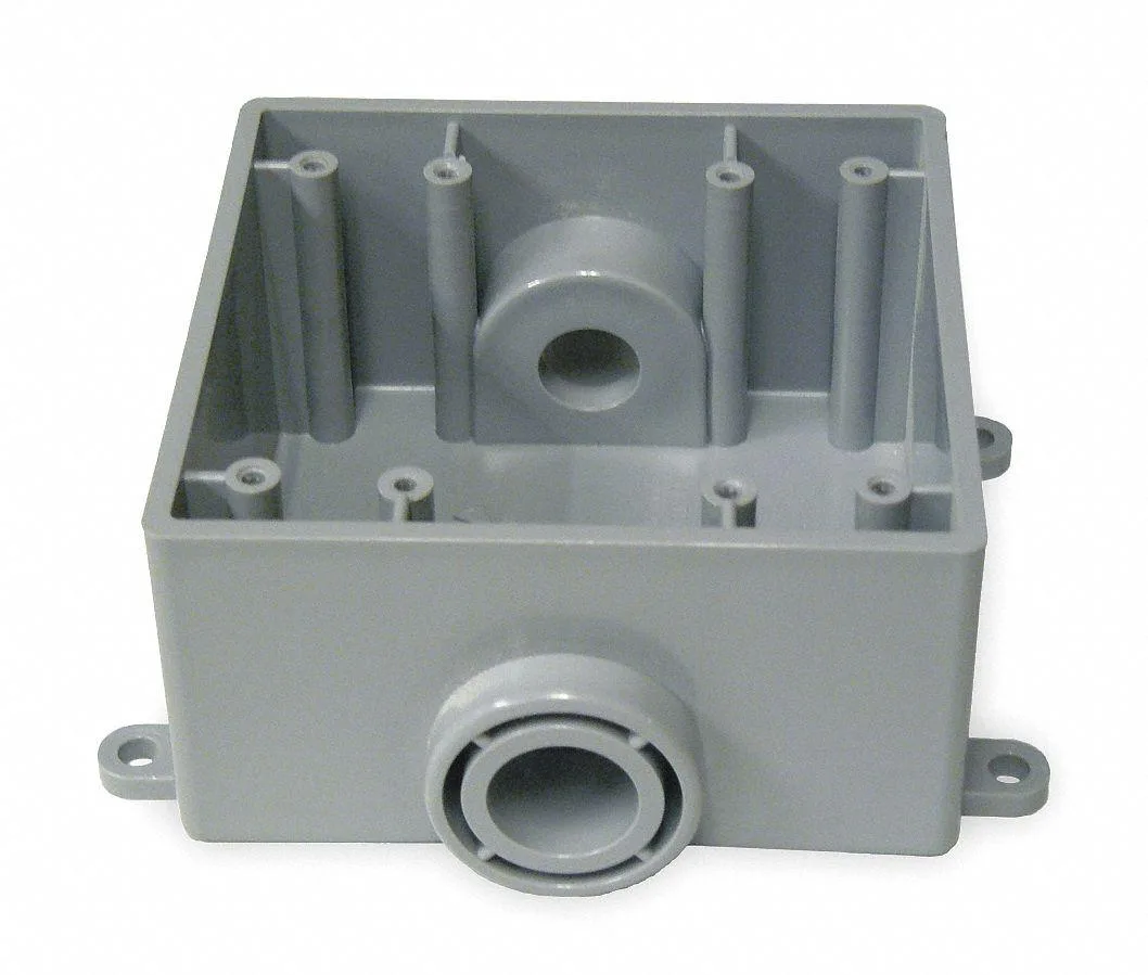 Cantex Cantex 5133371 Weatherproof Electrical Box 36 cu in 2 Gangs Gray — product photo