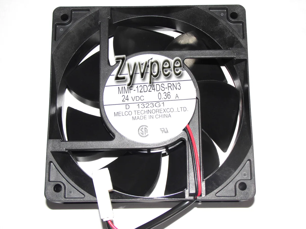 Zyvpee Zyvpee MMF-12D24DS-RN3 120mm 38mm 24V .36A 2 Pin case fan — product photo