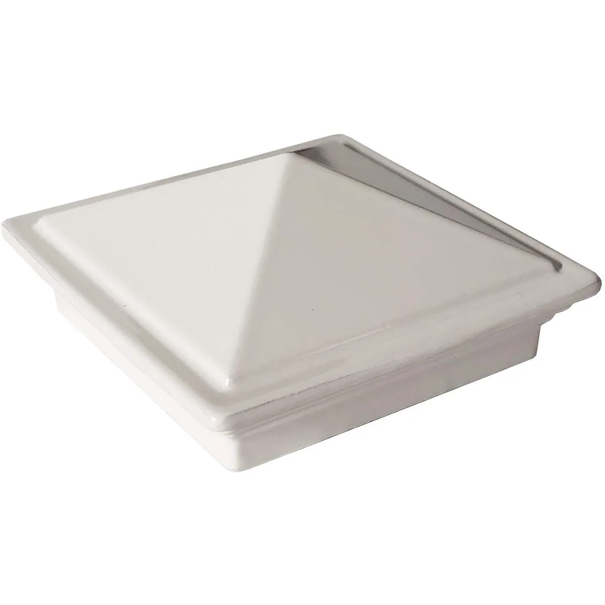 Decorex Hardware Decorex Hardware 2" x 2" Aluminium Pyramid Post Cap White — product photo
