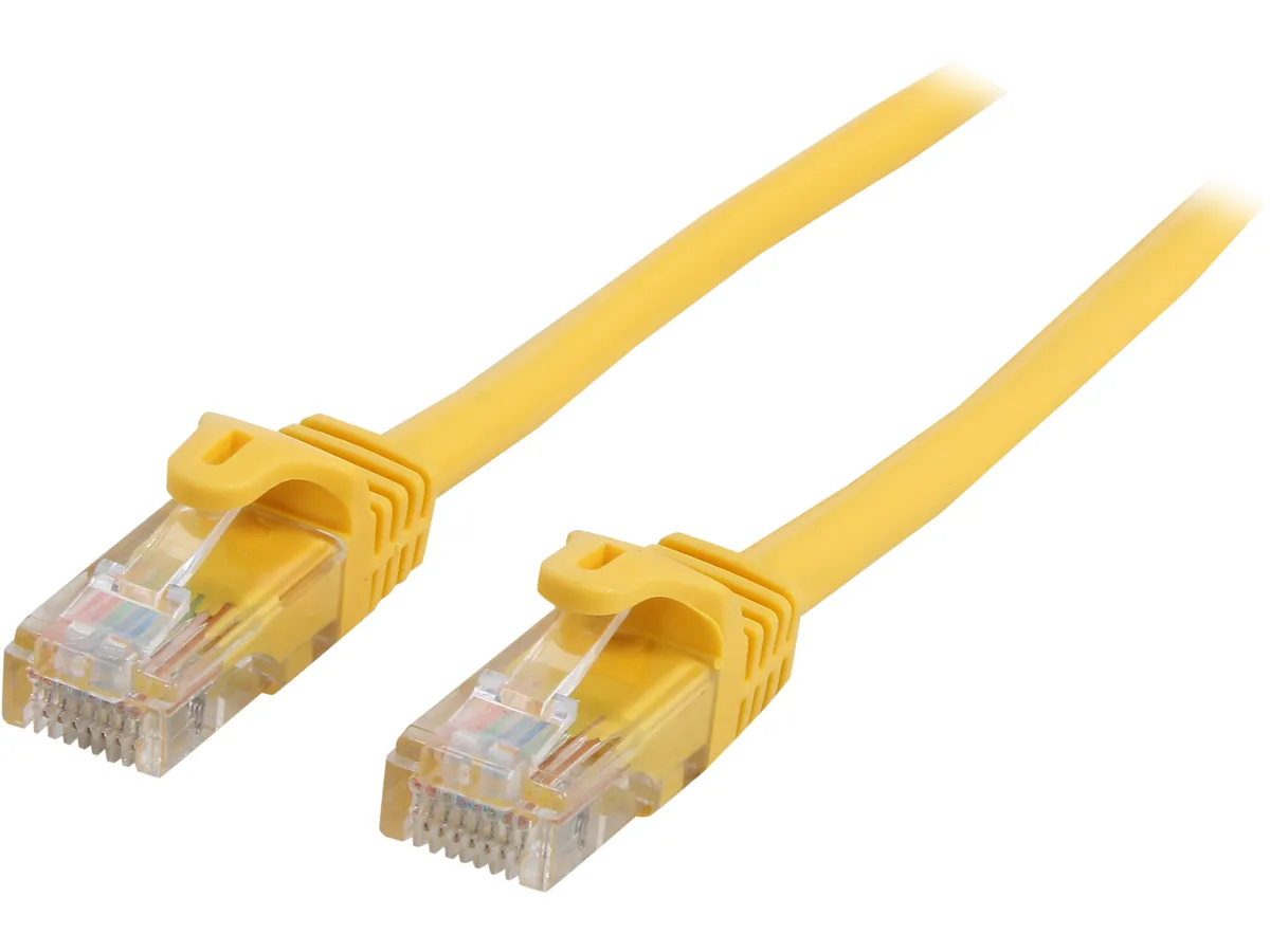 STARTECH STARTECH 45PATCH15YL network ethernet cable Cat 5E 15 ft Yellow 24 AWG — product photo
