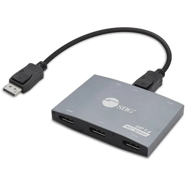 SIIG, Inc SIIG, Inc CE-DP0S11-S1 DisplayPort 1.4 MST Splitter — product photo
