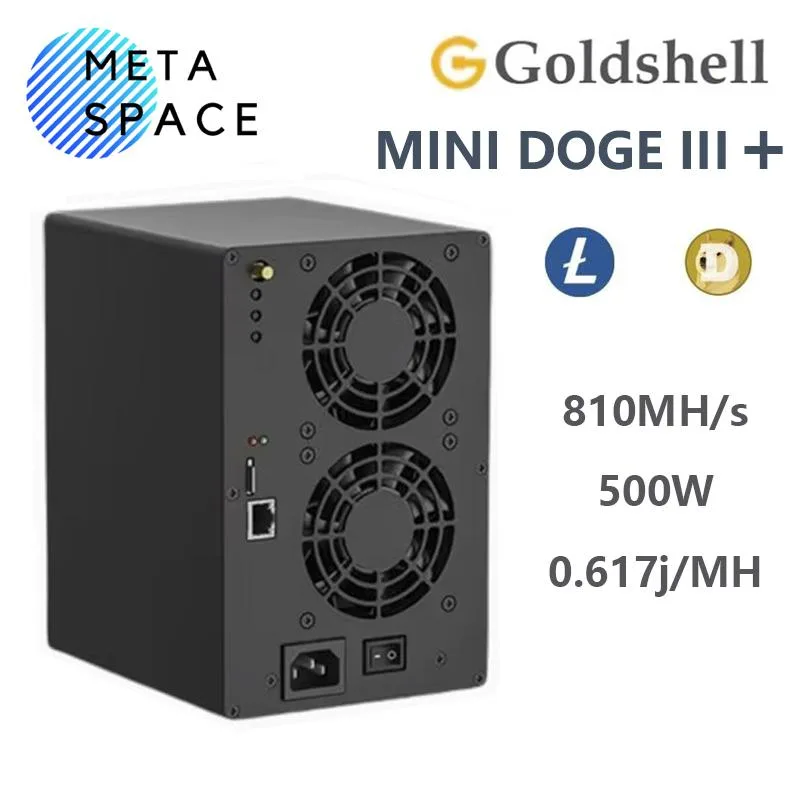 AFRNDK AFRNDK Gold-shell Mini DOGE III Plus 810MH/S 500W mining hardware — product photo