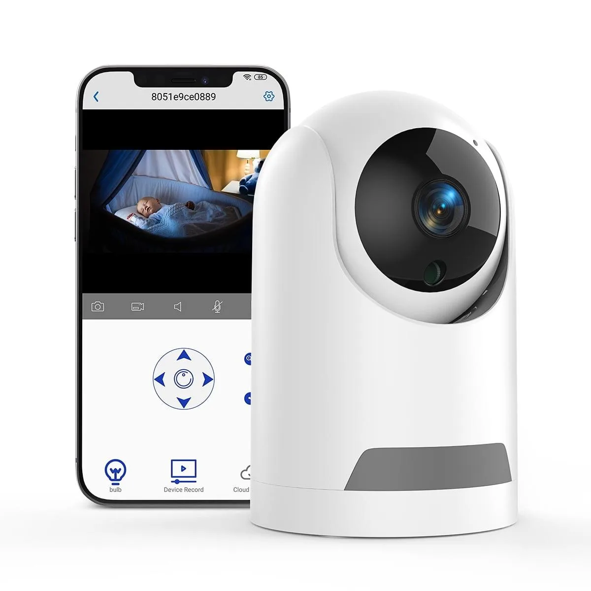 NShi NShi ZY-144W1B 360° 4MP Home Safety Camera 12 IR LEDs 2.4/5G Wi-Fi — product photo