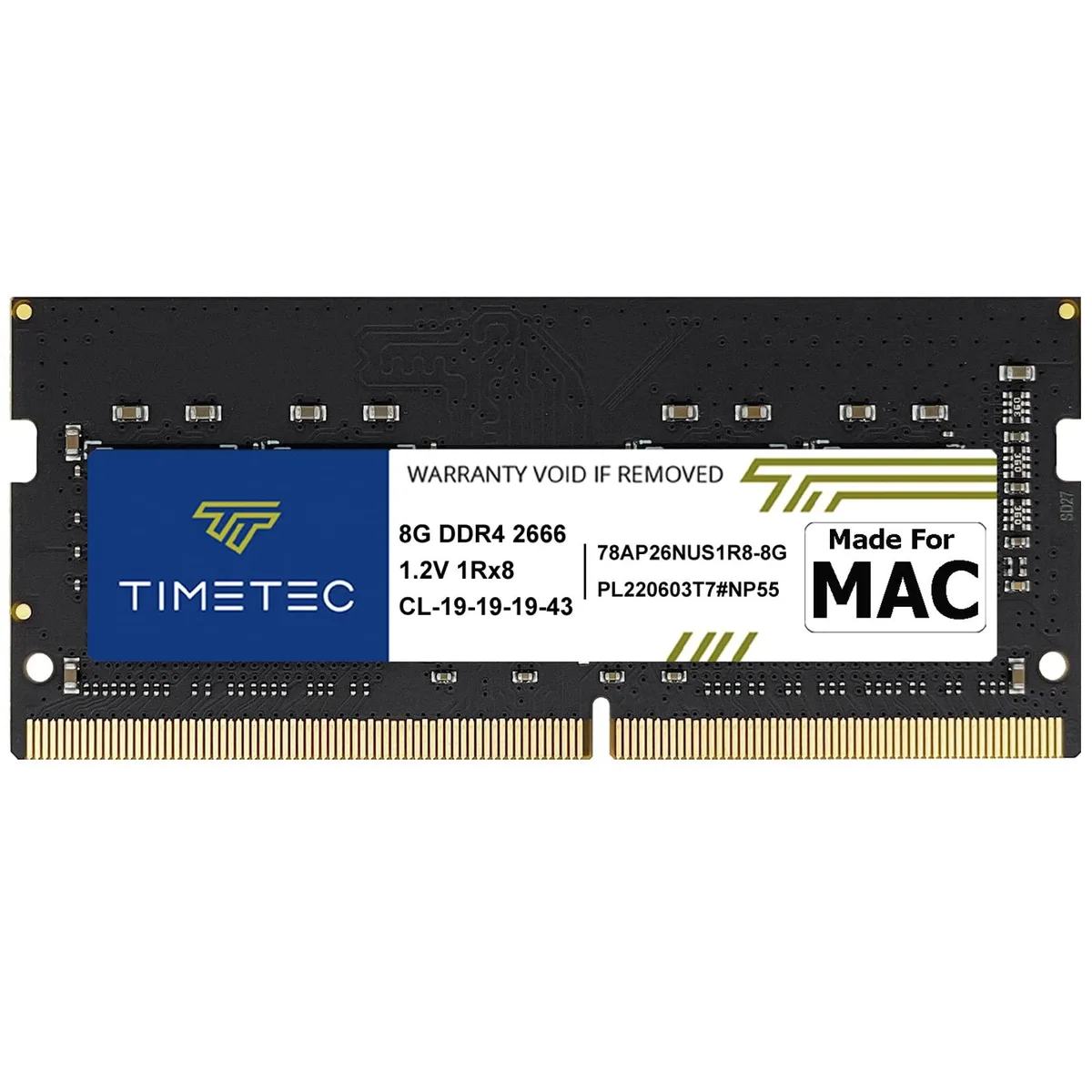 Timetec Timetec MR-G8GD426S2E 8GB DDR4 2666MHz CL19 1.2V SODIMM laptop RAM — product photo