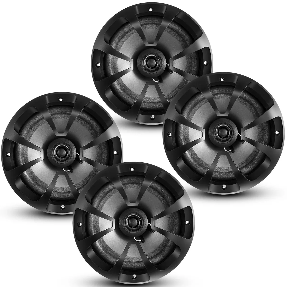 BESIGN BESIGN 2 in 1 accessory 6.5 inch 100W coaxial speakers 2 pairs black — product photo