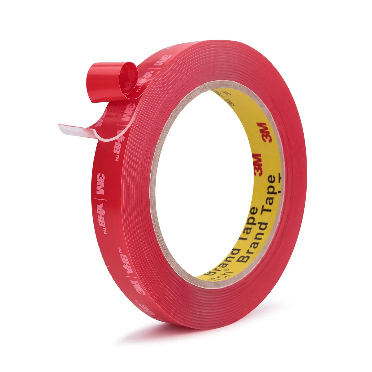 Clear foam double-sided tape roll 0.5 inch wide 13.8 foot long 1mm thick