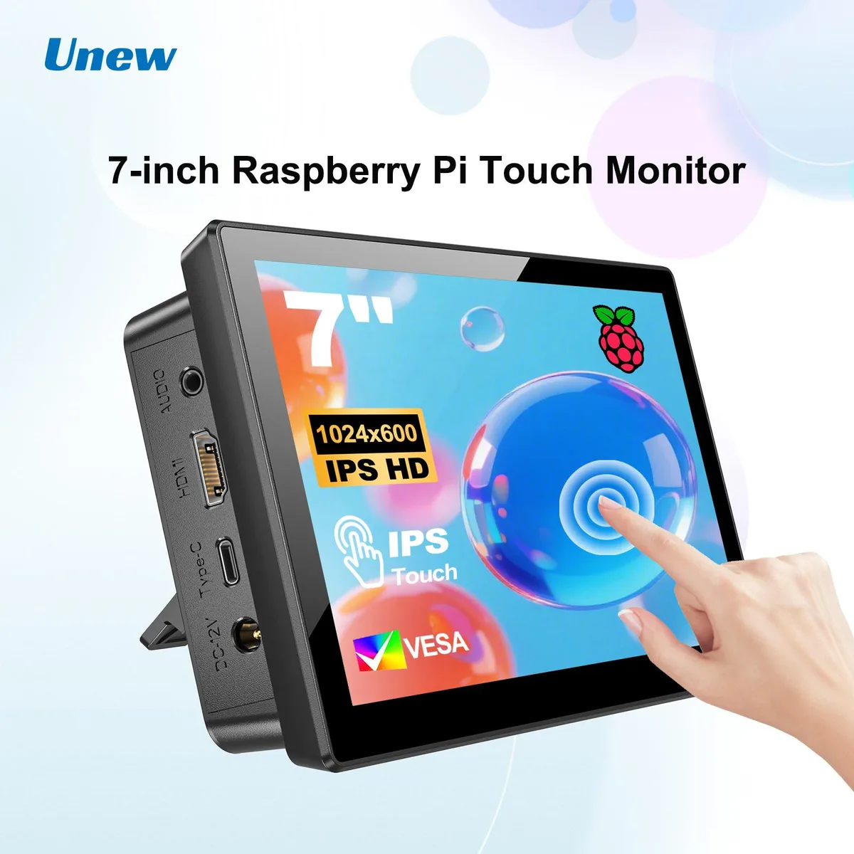 Unew Unew CX070PI-B 7" 1024x600 portable monitor — product photo