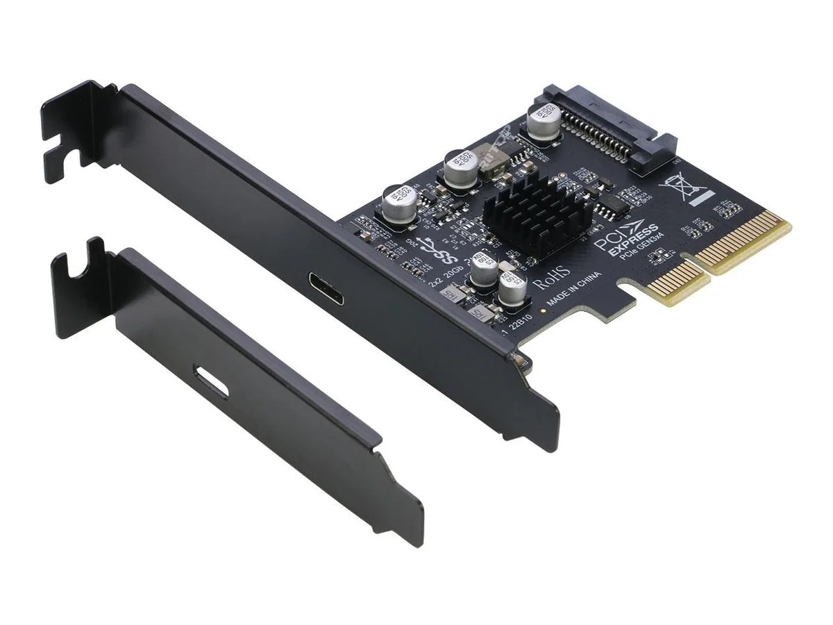 RIITOP RIITOP PCIe 4x to USB 3.2 Gen 2x2 Type-C 20Gbps Card Adapter with Low Profile Bracket — product photo