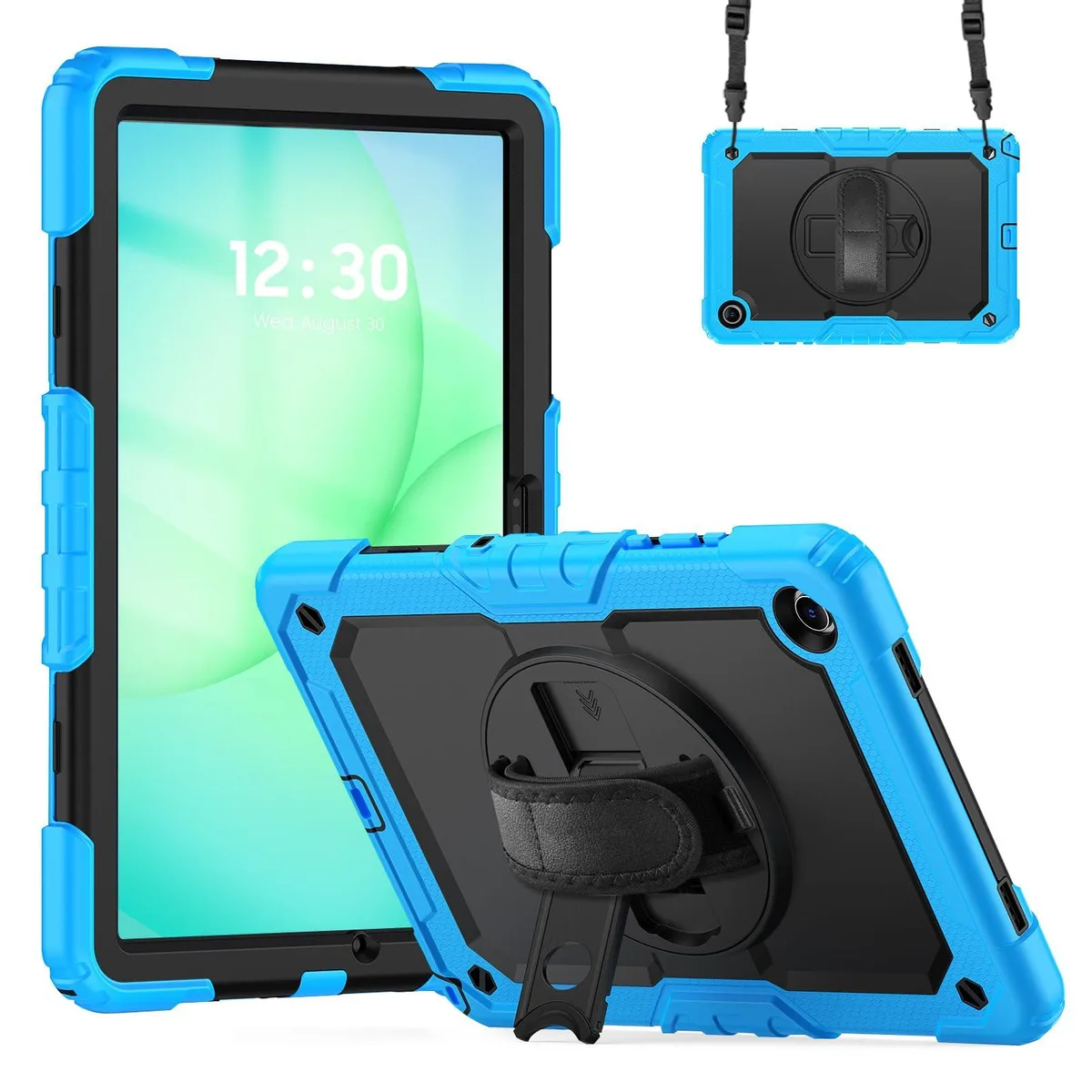 Timoom Timoom Heavy Duty Shockproof Case 11" Light Blue 360° Stand Hand Shoulder Strap Tab A11+ 2025 A9+ 2023 — product photo