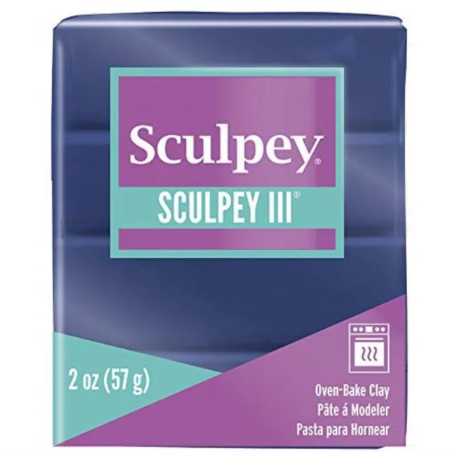 Sculpey Sculpey III Polymer Clay Navy Pearl 2oz sculpting — product photo