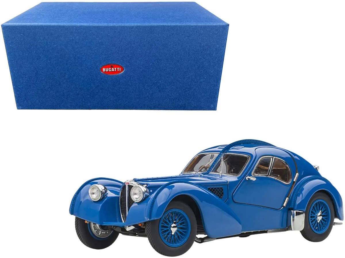 Autoart Autoart 1938 Bugatti Type 57SC Atlantic Blue 1/43 Diecast Vehicle — product photo