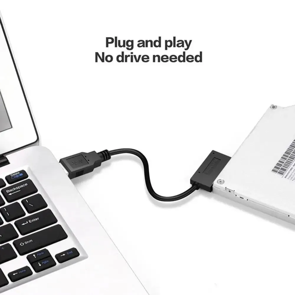 Hetai Tech Hetai Tech SATA to USB 3.0 5Gbps Adapter Cable 7+6pin — product photo