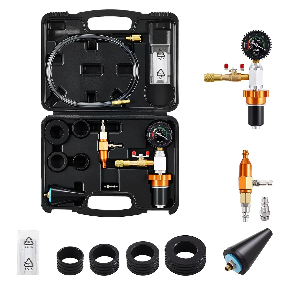 VEVOR VEVOR YS-061 Cooling System Vacuum Refill Kit with Gauge and Toolbox — product photo