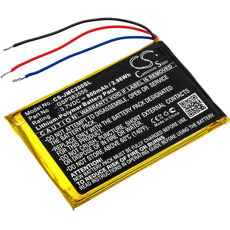 Rectangular replacement battery for Mighty Clip 2 speaker