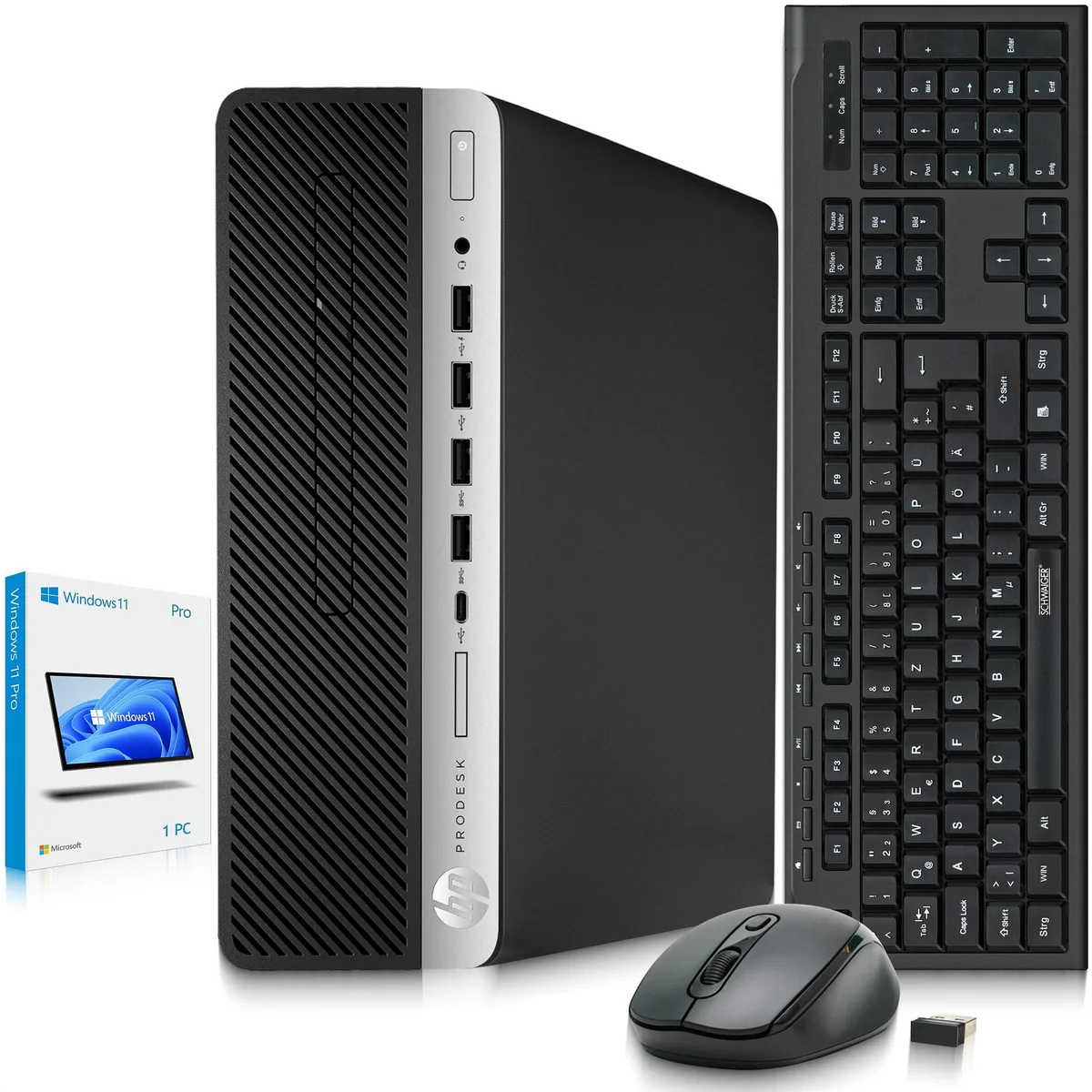 HP HP 600 G5 SFF desktop PC i5-9500 16GB DDR4 512GB SSD Windows 11 Pro — product photo
