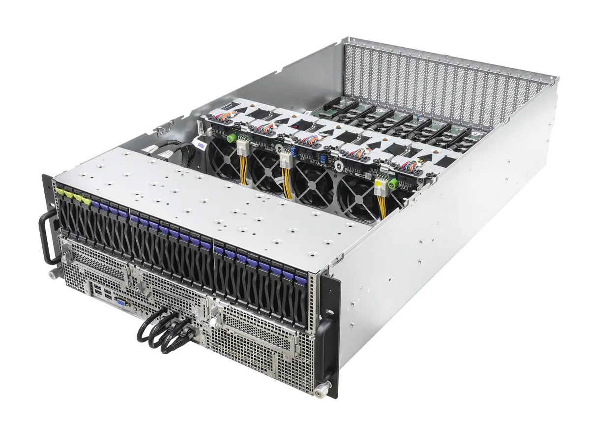 ASRock Rack ASRock Rack 4U8G-GENOA2 barebone server dual SP5 8 GPU 20 bay — product photo