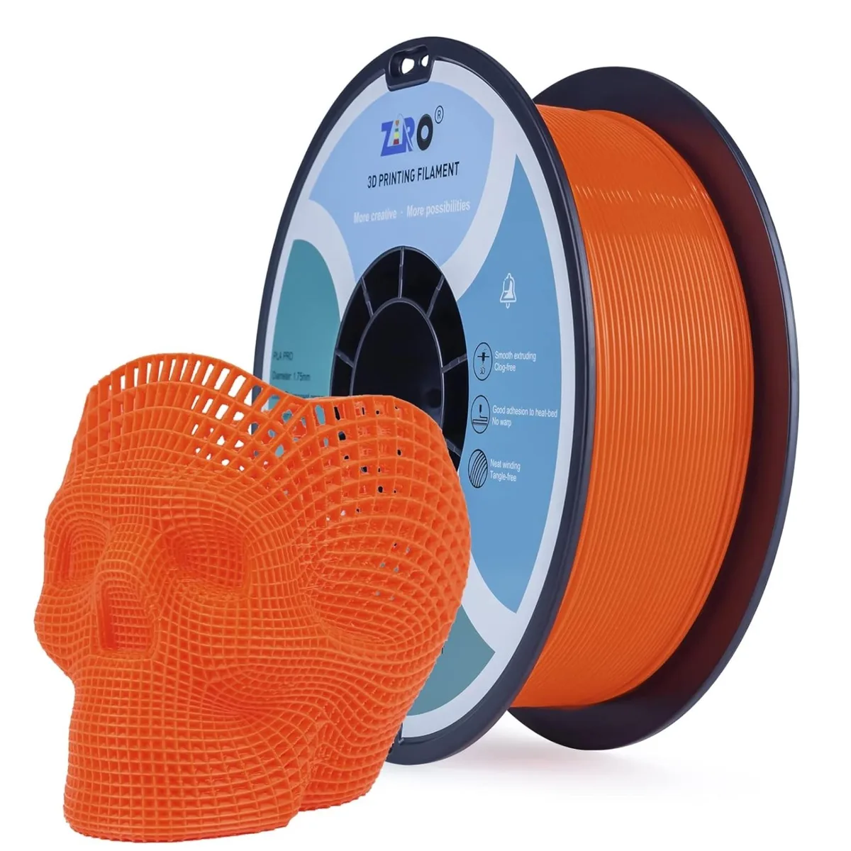 Ziro 3D Ziro 3D PLA Pro 1.75mm 1kg Filament Neon Orange 3d printers accessory — product photo