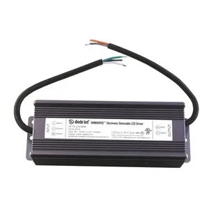 Compact rectangular electronic driver unit with matte finish and terminal connections