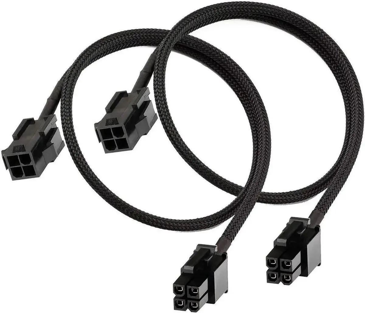 SMUGDESK SMUGDESK ATX CPU 4 Pin Extension Cable 24 inch 2 Pack — product photo