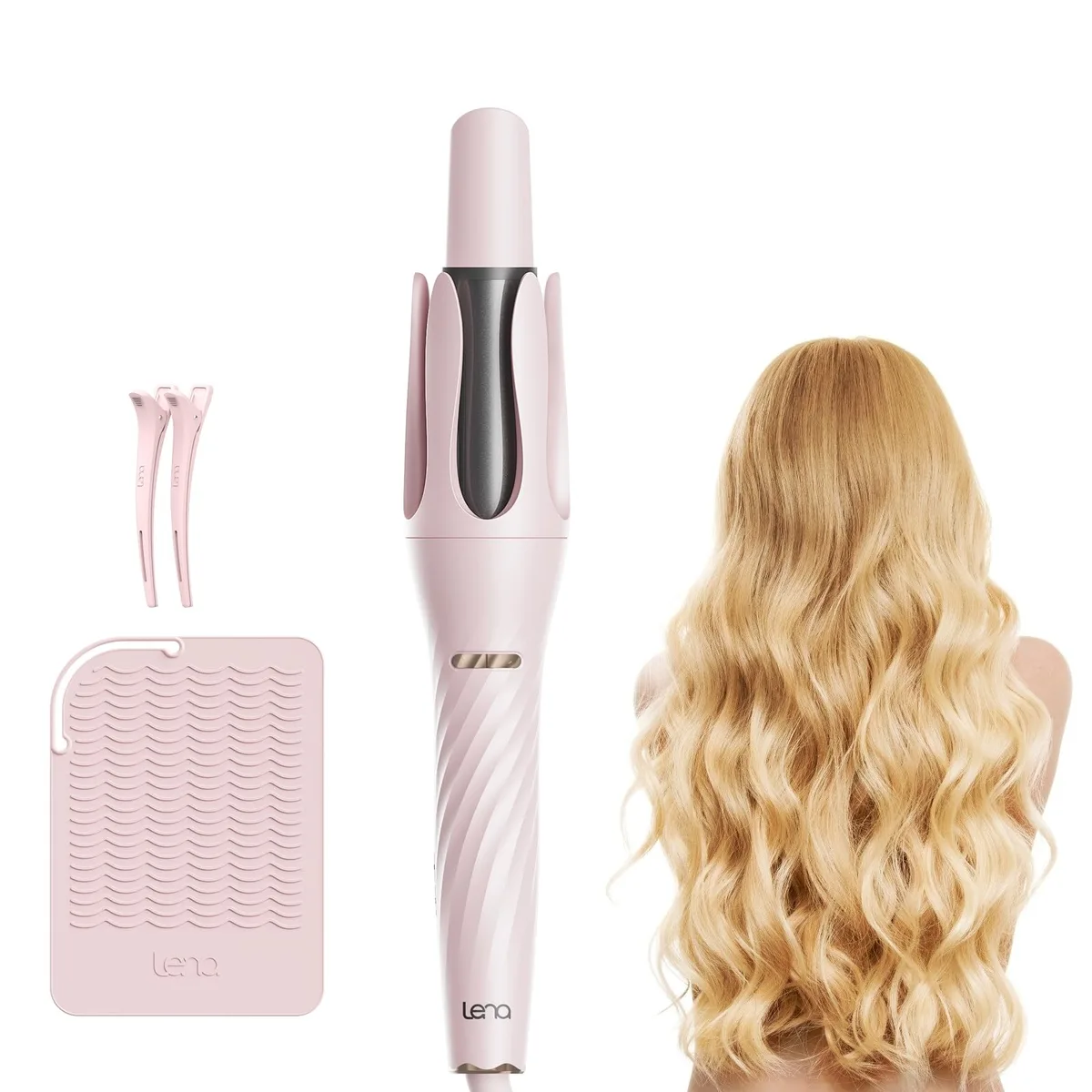  LENA LN-Z4 Curling Iron Pink 1 1/4 Inch — product photo