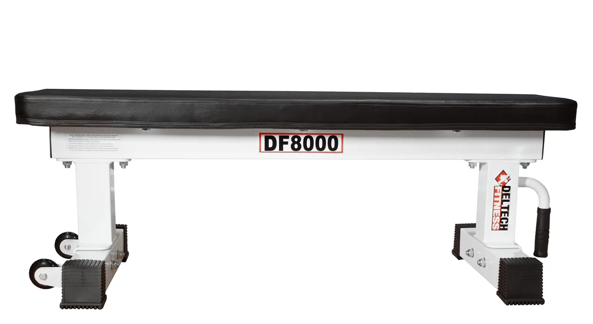 Deltech Fitness Deltech Fitness DF8000 1000 LBS Flat Bench 45 lbs weight training — product photo