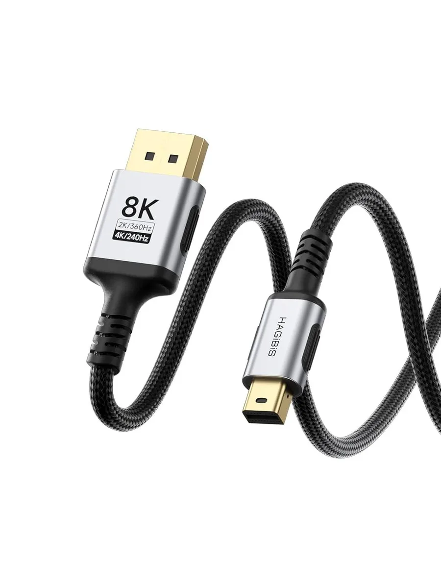 Fervit Fervit Mini DisplayPort to DisplayPort 1.4 cable 10ft 8K 60Hz 4K 240Hz 2K 360Hz — product photo