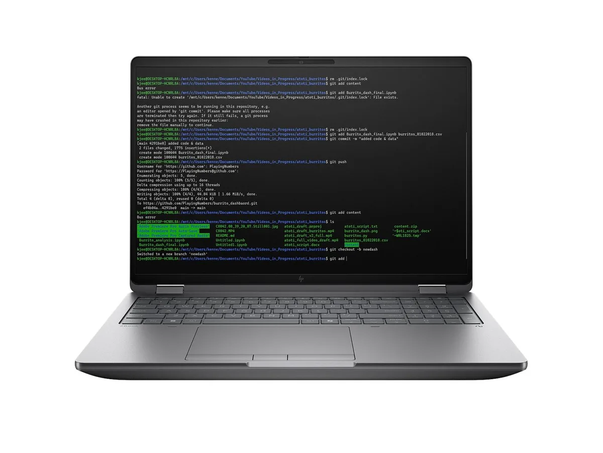 HP HP ZBook Fury G1i 16 2-in-1 Laptop Ultra 7 255HX 32 GB 1 TB 1920 x 1200 — product photo