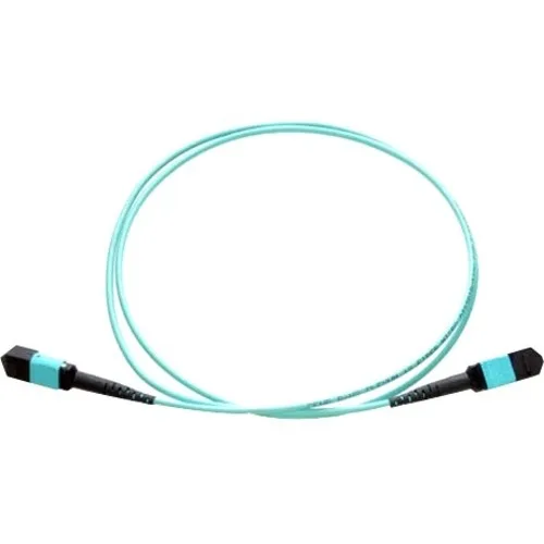 Axiom Axiom MPO Female to MPO Female OM4 50/125 Aqua Fibre Optic Cable 10m — product photo