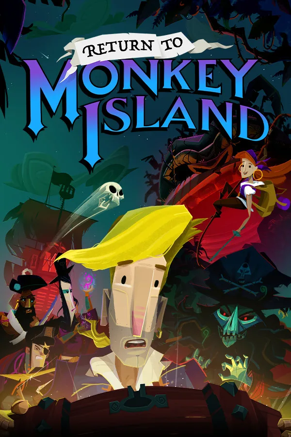Digital Steam code card for Return to Monkey Island adventure game