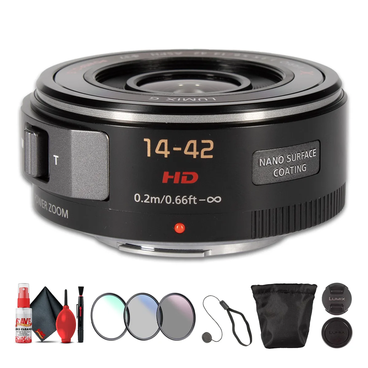 Panasonic Panasonic 14-42mm f/3.5-5.6 Power O.I.S. Lens (Black) — product photo