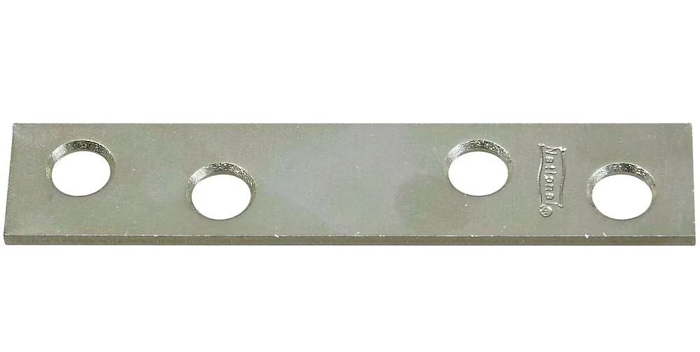 National Manufacturing Co. National Manufacturing Co. 118 Zinc Steel Mending Brace 4-Count N114355 — product photo