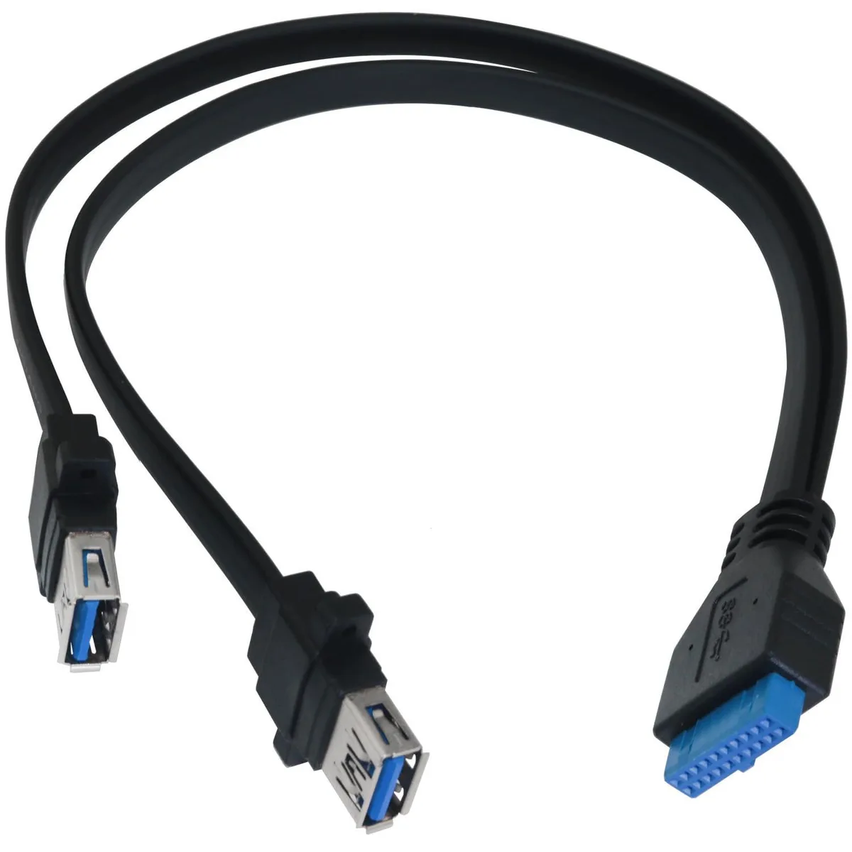 BUCIER BUCIER Dual USB 3.0 to 19-pin Adapter 30cm Cable — product photo