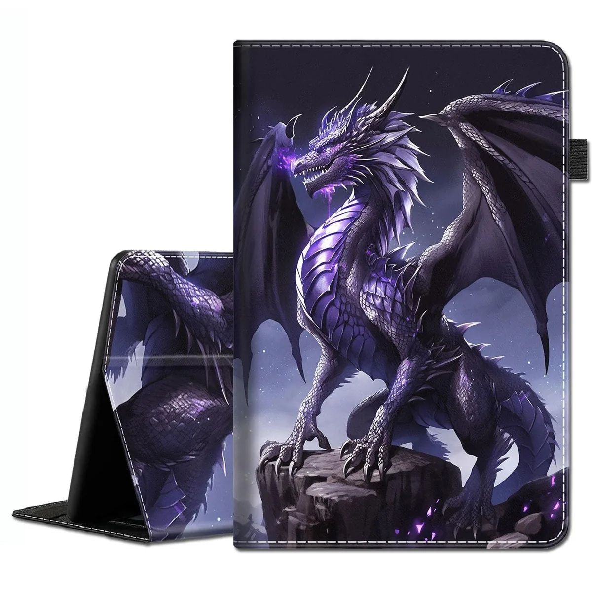 BoYata BoYata Case for Kindle Fire HD 8 &amp; 8 Plus 10th 12th Gen Purple Dragon — product photo
