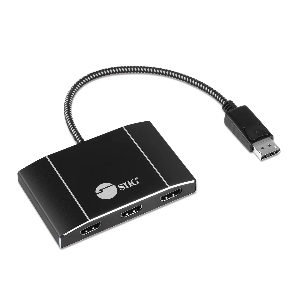SIIG, Inc SIIG, Inc DisplayPort 1.4 to 3× HDMI MST Hub 2 in 1 accessory — product photo