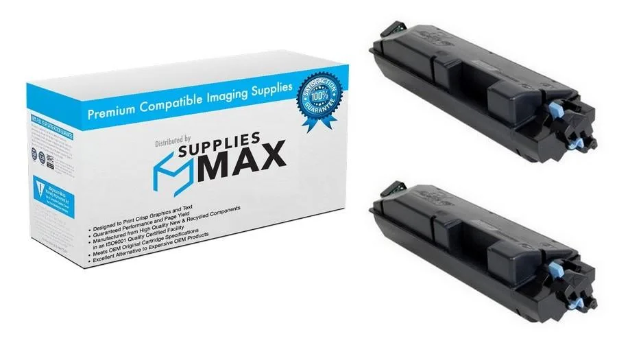 SuppliesMax SuppliesMax Black Toner Cartridge 2 Pack 12000 Pages TK-5142K — product photo
