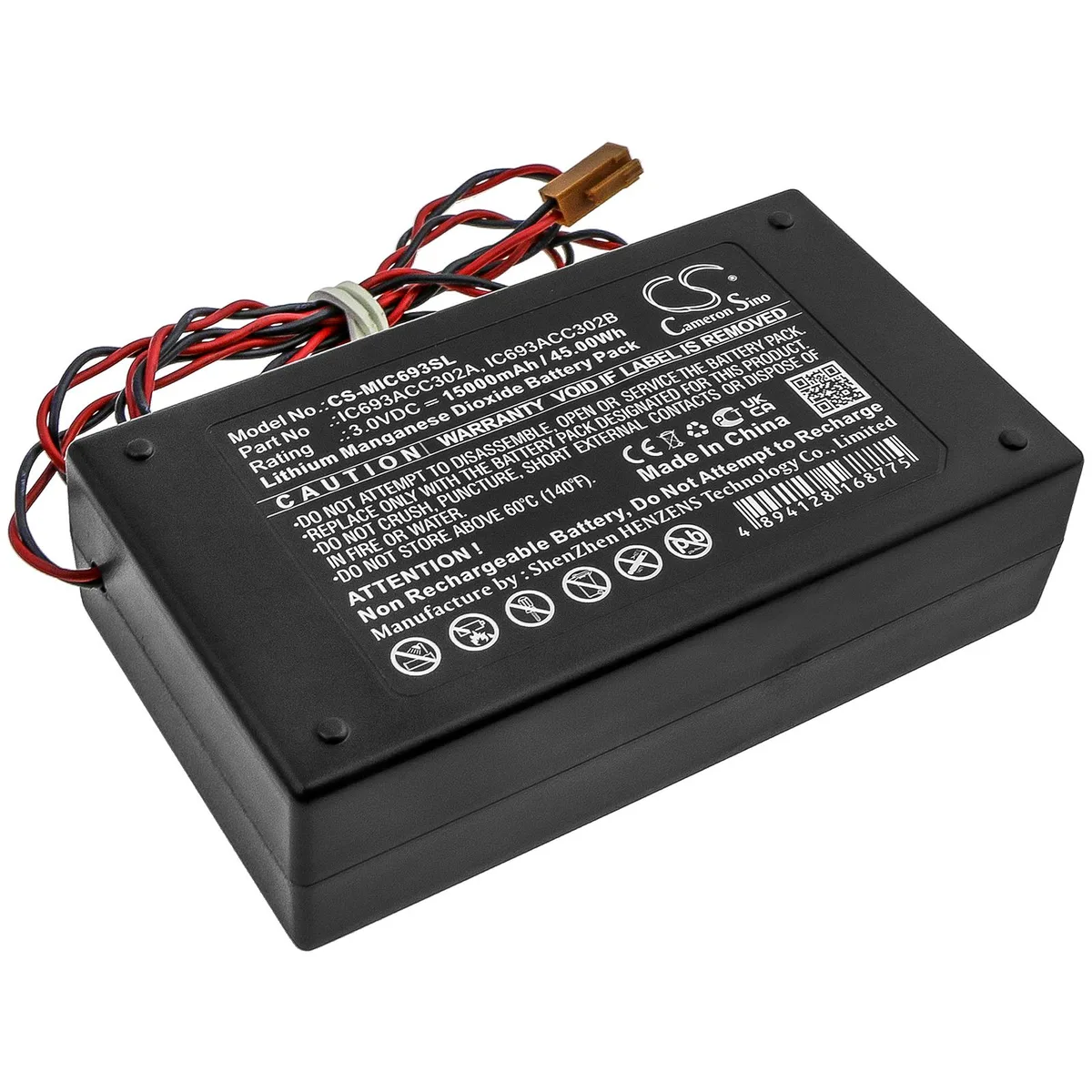 Cameron &amp; Co Cameron &amp; Co standard battery 15000mAh 3.0V Li-MnO2 for GE Fanuc IC693ACC302A IC693ACC302B CS-MIC693SL — product photo