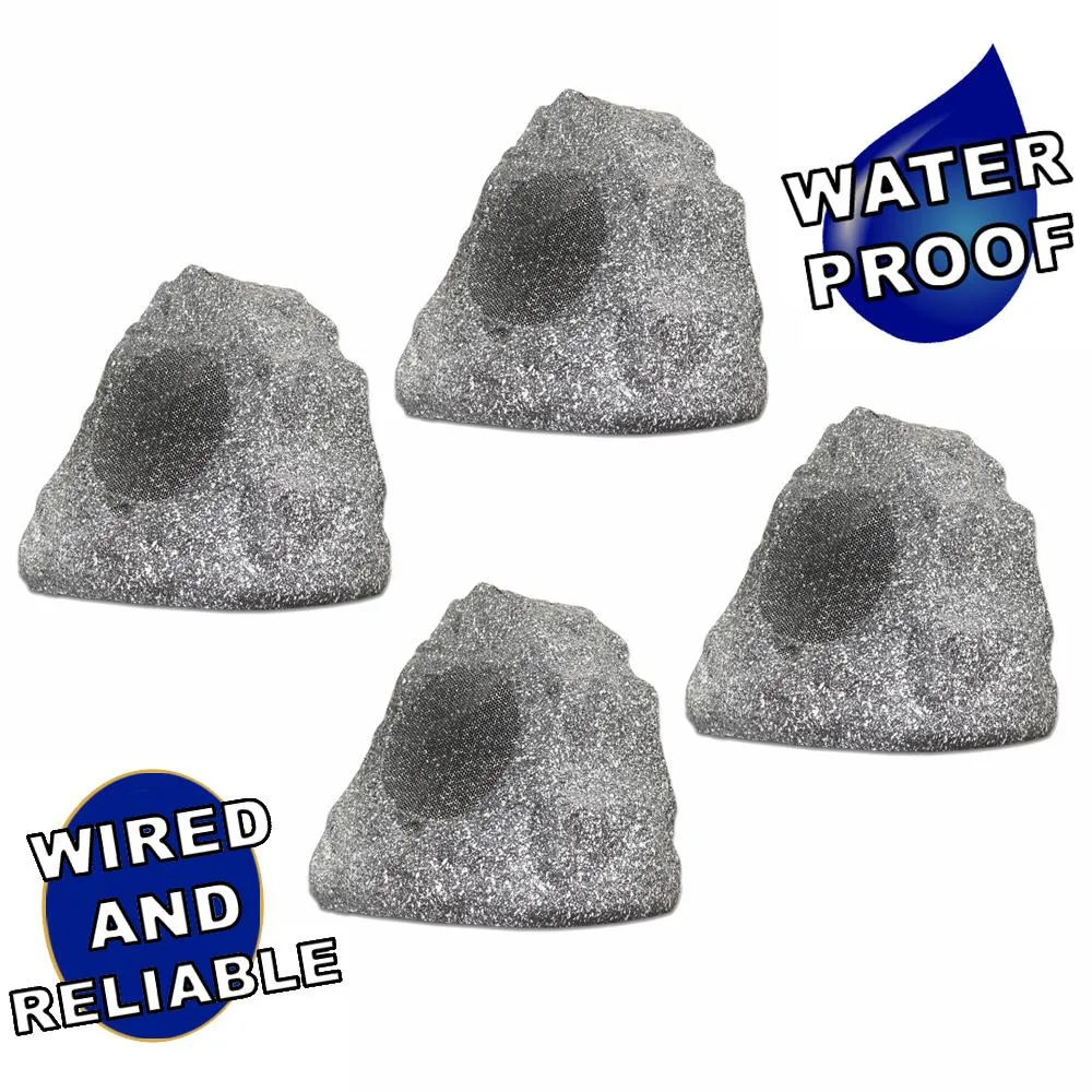 Theater Solutions Theater Solutions 4R4G Granite Grey 4 Rock Speakers — product photo