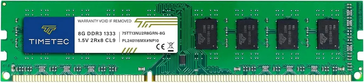 Timetec Timetec 8GB DDR3 1333MHz PC3-10600 240 Pin UDIMM Desktop RAM — product photo