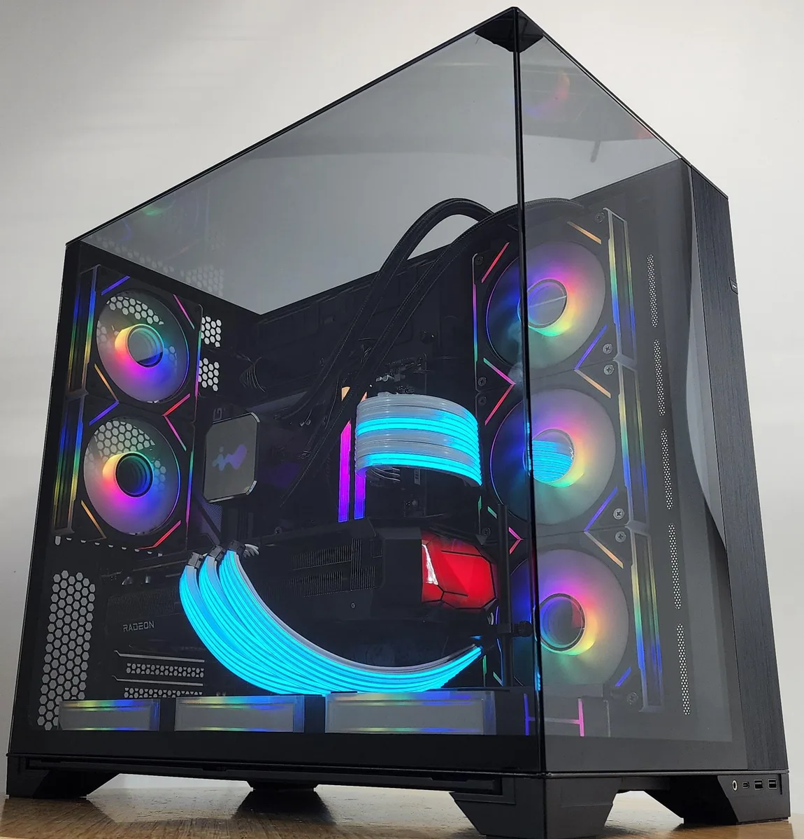 Custom Custom Ryzen 7 9700X 32GB DDR5 2TB NVME RX 9070 XT 16GB gaming PC — product photo