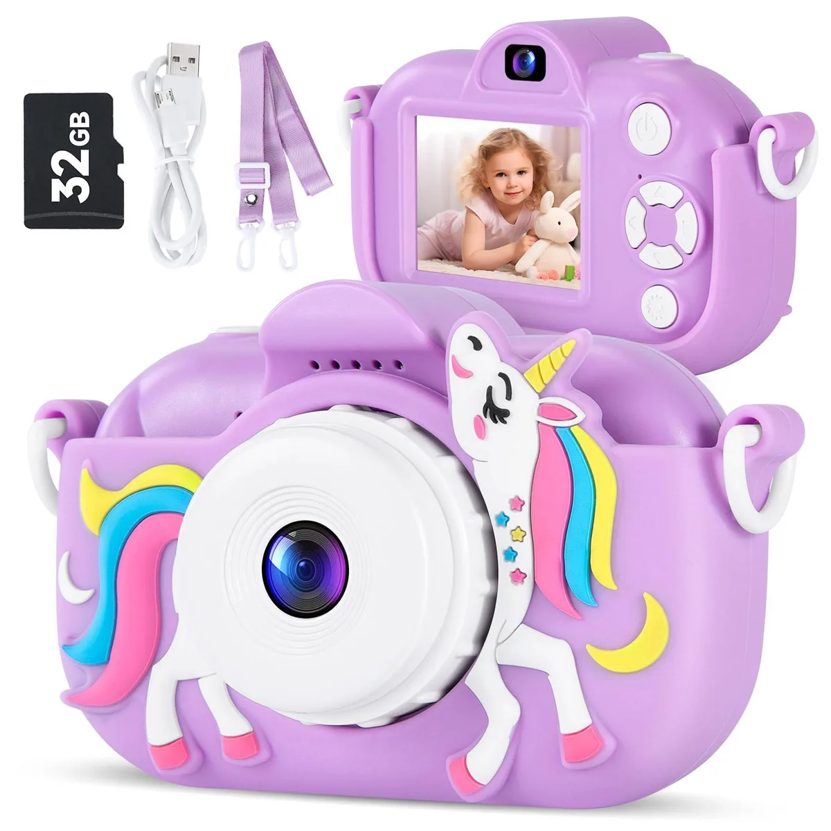  Kodak DC501L Camera Kit Purple 48MP 1080P 32GB 16x Zoom — product photo