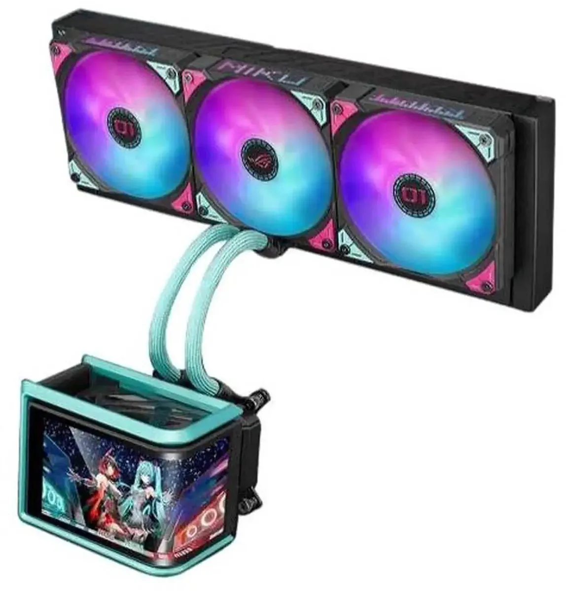 ASUS ASUS ROG Ryuo IV SLC 360 ARGB MIKU Edition liquid cooler — product photo