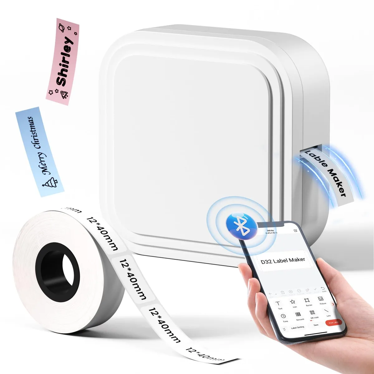  Honeywell D32 label printer 12 mm 14 mm 40 mm 50 mm Bluetooth — product photo
