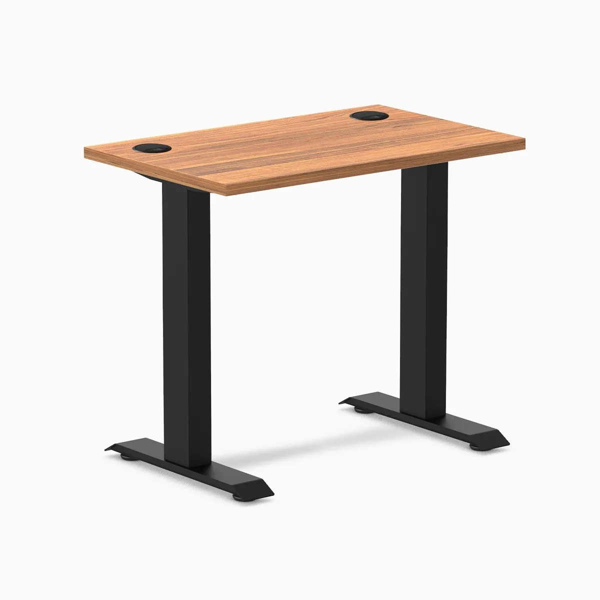 Desky Desky Zero Mini Office Desk Prime Oak 32 x 20 in Matte Black — product photo