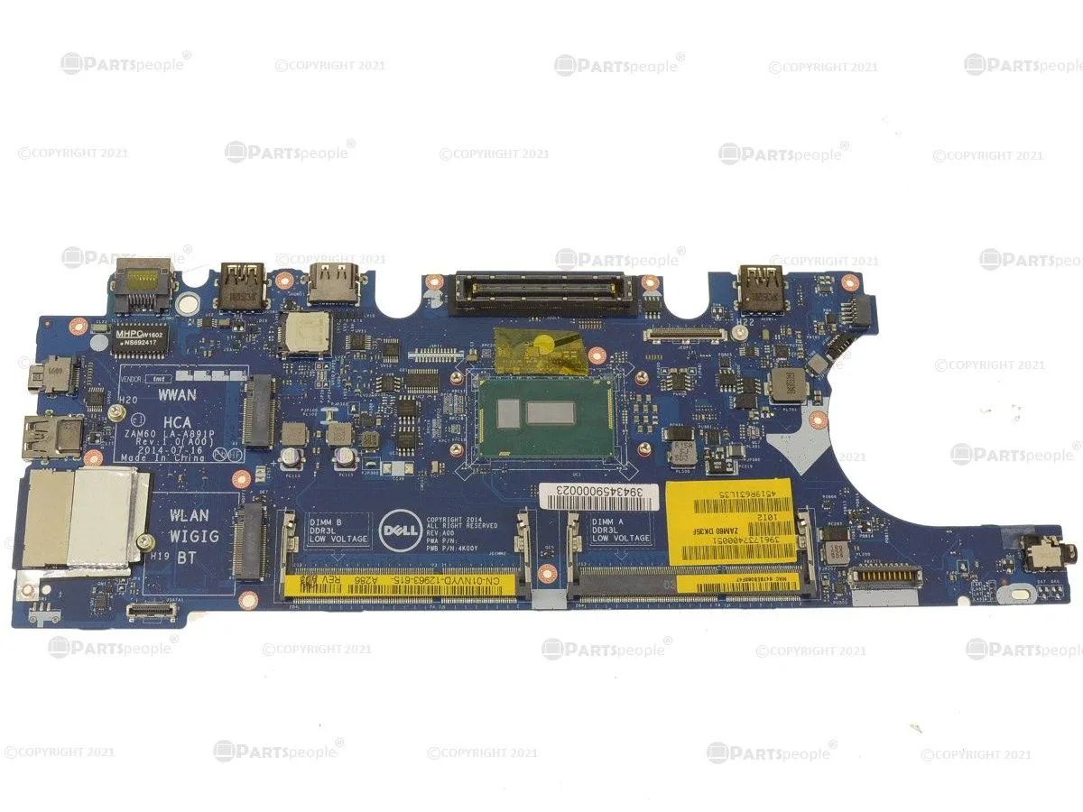 DELL DELL Latitude E5250 Motherboard Intel Core i7-5600U 2.6GHz 1NVYD — product photo
