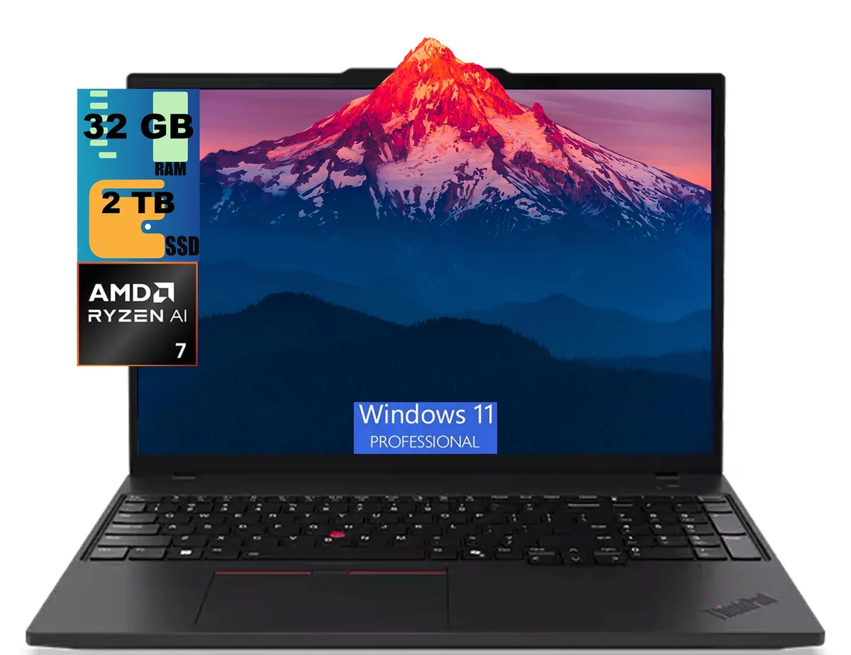 Lenovo Lenovo ThinkPad T16 laptop AMD Ryzen AI 7 PRO 350 32GB 2TB — product photo