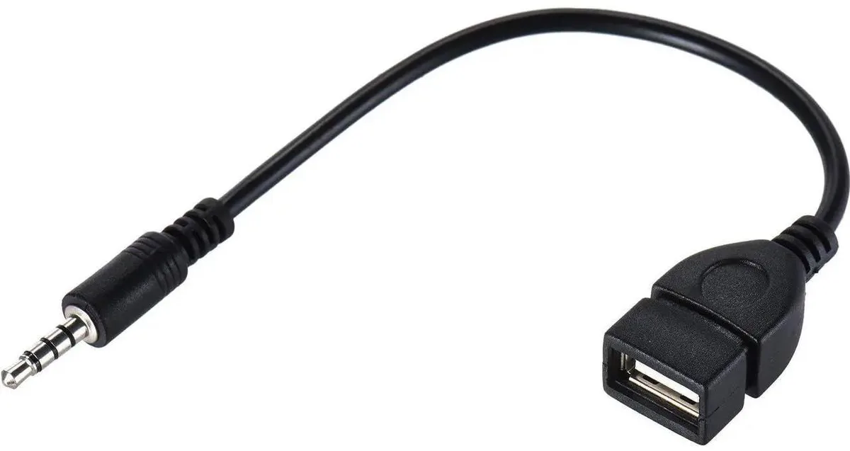 Vszerda Vszerda 3.5mm Male to USB 2.0 Female OTG Adapter Cable 20cm — product photo